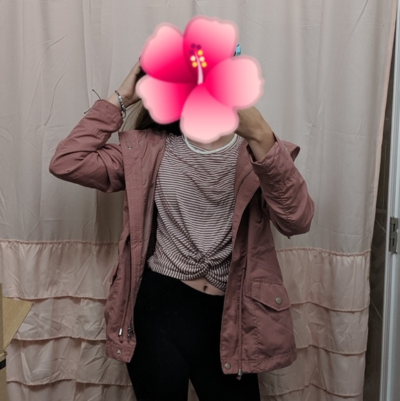 Mauve pink fall jacket - Picture 7 of 8